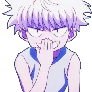 😂 Killua Zoldyck Hunter x Hunter Anime, Killua, Hunter x Hunter, Personnage, Dessin animé, Manga telegram sticker