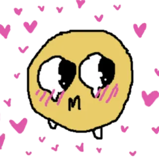 🥰 emoji, liebe, kawaii, süß, herzen telegram sticker