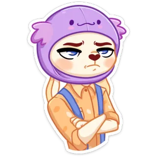 😕 desenho animado, animal, urso, chapéu, fofo, adesivo telegram sticker