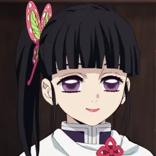 🌺 Kanao Tsuyuri Demon Slayer Anime, Demon Slayer, Kanao Tsuyuri, Papillon, Mignon, Fille telegram sticker