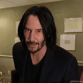 ❤ Keanu Reeves 基努·里维斯, 演员, 名人, 疾速追杀 whatsapp sticker