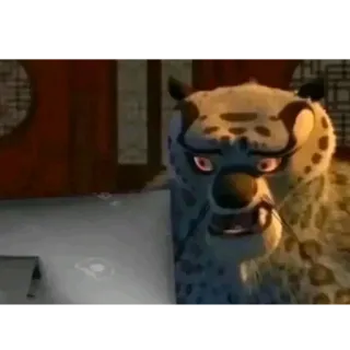 😟 Tai Lung Kung Fu Panda telegram sticker