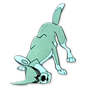 👂 perro, animal, dibujo animado, sticker, ilustración telegram sticker