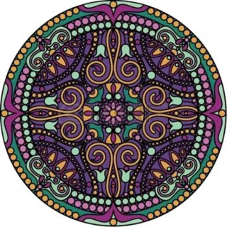 🎨 曼荼羅, 装飾, 円, パターン, アート, デザイン, 装飾, 抽象 telegram sticker