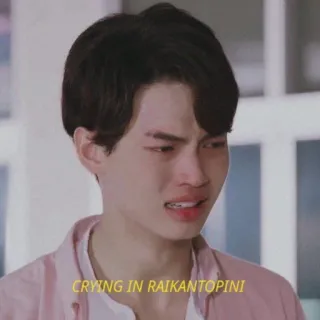 🙁 CRYING IN RAIKANTOPINI pleurer, triste, Raikantopini, mème telegram sticker