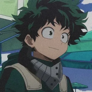 🌟 Izuku Midoriya My Hero Academia Anime, My Hero Academia, Izuku Midoriya, Deku, Karakter, Manga telegram sticker