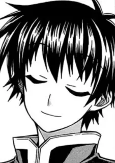 😌 Anime, Manga, Charakter, lächelnd, Junge telegram sticker