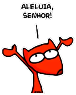 🙌 ALELUIA, SENHOR! dessin animé, religieux, animal, louange, seigneur telegram sticker