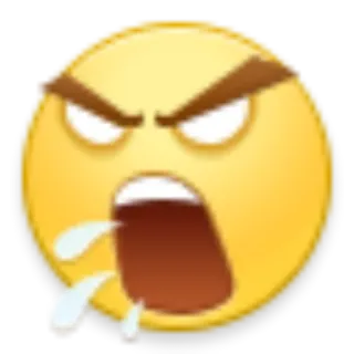 🌚 Эмодзи, Злой, Разочарованный, Расстроенный, Лицо telegram sticker