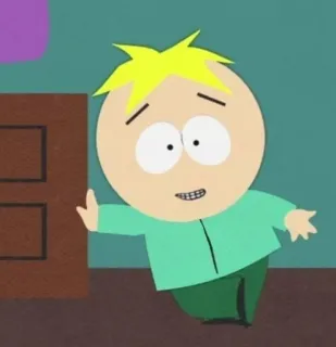 🌟 Butters South Park Butters Stotch, South Park, personaje de dibujos animados, animación whatsapp sticker