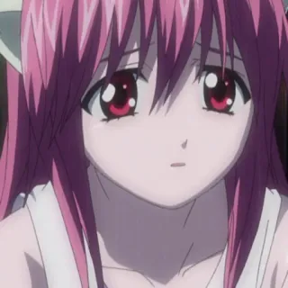 🔪 Anime, Triste, Capelli Rosa, Ragazza, Piangendo telegram sticker