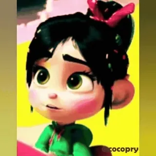 😊 Vanellope von Schweetz Wreck-It Ralph cocopry vanellope, wreck-it ralph, disney, animado, personaje, película telegram sticker