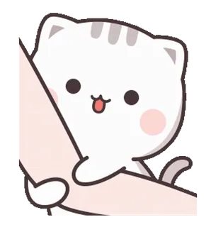 🐾 gato, fofo, animal, adesivo, desenho animado telegram sticker