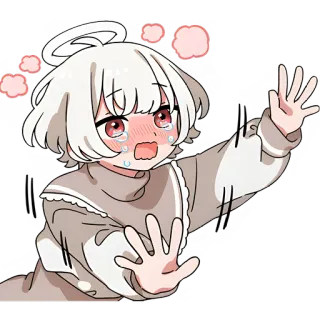 😫 อนิเมะ, ร้องไห้, การ์ตูน, ตัวละคร, เศร้า, อารมณ์ telegram sticker