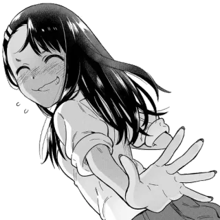 👋 Anime, Manga, Chica, Sonrisa, Lindo telegram sticker