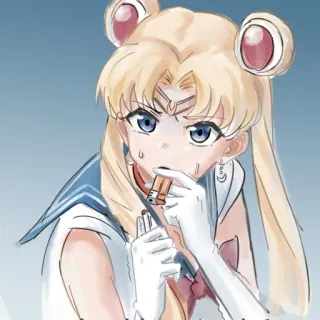 🌕 Sailor Moon Anime, Manga, Sailor Moon, Cigarette, Fumer telegram sticker