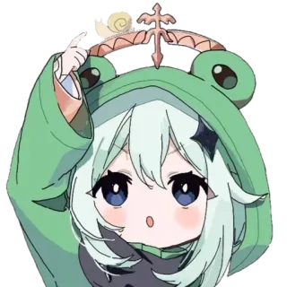 😯 Anime, süß, Frosch, Hoodie, kawaii, Schnecke whatsapp sticker