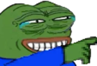 🤔 Pepe the Frog 佩佩, 青蛙, 网络迷因, 迷因, 指着 whatsapp sticker