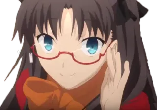 😀 Rin Tohsaka Fate/stay night anime, girl, cute, Tohsaka, Fate telegram sticker