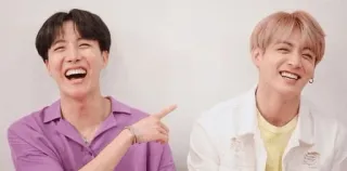 😂 J-Hope, Jungkook J-Hope, Jungkook, BTS, K-pop, Cantante, Artista, Risata telegram sticker
