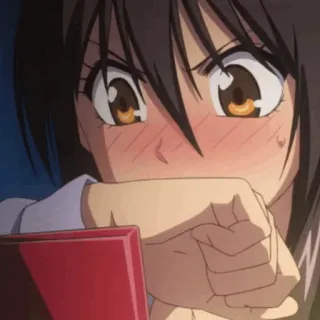 🍂 Anime, Gadis, Blush, Malu, Imut, Kawaii telegram sticker