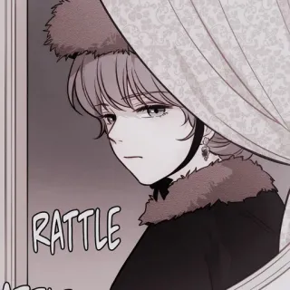 🩺 RATTLE woman, manga, illustration, portrait, indoors whatsapp sticker