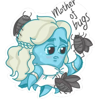 👸 Mother of bugs bugs, mother, cartoon, insects, cute telegram sticker
