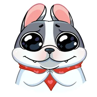 🥺 cão, filhote, fofo, desenho animado, animal, adesivo telegram sticker