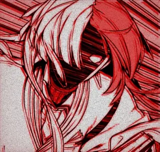 😡 Anime, Mangá, Guerra, Arma, Violência, Vermelho, Militar telegram sticker