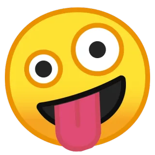 🤪 Emoji, Wajah, Lidah, Lucu, Konyol telegram sticker