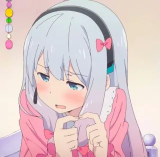 😰 Izumi Sagiri Eromanga Sensei Anime, Ragazza, Carina, Arrossire, Sagiri, Eromanga Sensei telegram sticker