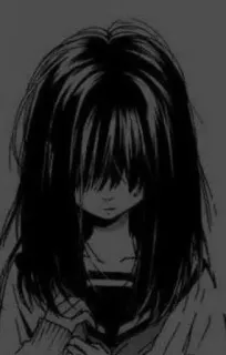 🍡 dziewczyna anime, emo, gotyk, manga telegram sticker