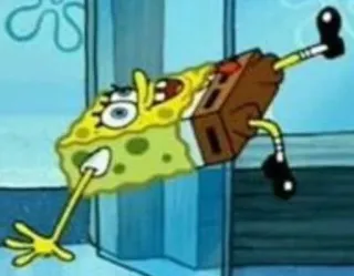 🤙 Spongebob Squarepants мультфильм, глупый, желтый, океан, Nickelodeon telegram sticker