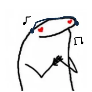 😻 florkofcows, musik, headphone, kartun, stiker telegram sticker