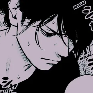 ♾ MEZCLAR Manga, Anime, Sudore, Illustrazione, Fumetto, Triste whatsapp sticker