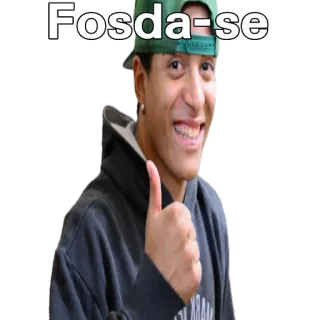 👍 Fosda-se person, man, thumb up, expression telegram sticker