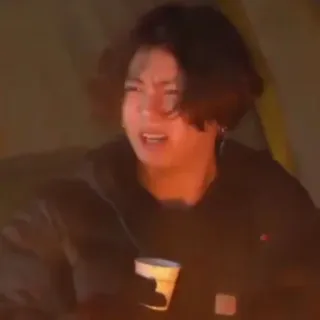 🥢 Jungkook Jungkook, BTS, K-Pop, Lagerfeuer, Promi telegram sticker