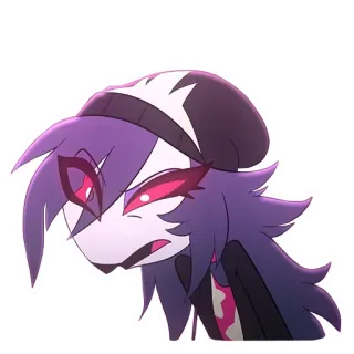 🙁 Loona Helluva Boss helluva boss, loona, desenho animado, anime, adolescente, cão infernal telegram sticker