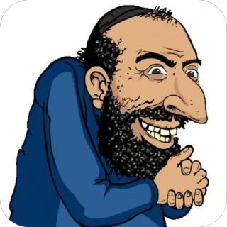🫥 caricatuur, antisemitisme, aanstootgevend telegram sticker