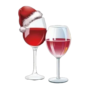 🫥 wine, christmas, alcohol, drink, holiday, celebration telegram sticker
