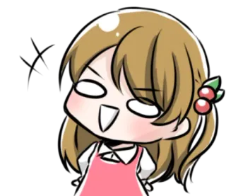 😶 Garota anime, Desenho animado, Fofo, Sticker, Chibi, Rubor telegram sticker