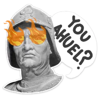 😡 YOU AHUEL? telegram sticker