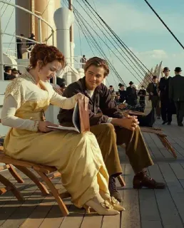 💔 Jack Dawson Titanic titanic, romance, película, rose dewitt bucater, jack dawson, leonardo dicaprio, kate winslet whatsapp sticker