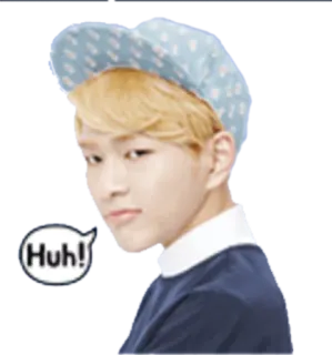 😤 Huh! выражение, а?, вопрос, смущенный, мальчик whatsapp sticker