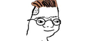 👶 Meme, Nerd, Occhiali, Doomer telegram sticker