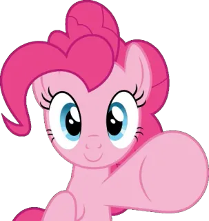 😊 Pinkie Pie My Little Pony Dibujos animados, Pony, Rosa, Lindo, My Little Pony telegram sticker