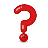 ❓ question mark, red, symbol, question, mark telegram sticker