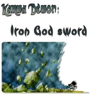 👊 Karma Demon: Iron God Sword telegram sticker