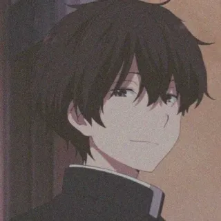 🥯 Anime, Garoto, Personagem, Estudante, Animação telegram sticker