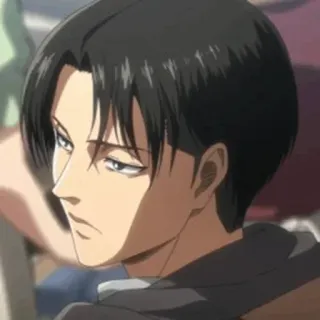🚬 Levi Ackerman Attack on Titan Аниме, Персонаж, Леви, Леви Аккерман, Атака титанов, AOT, Солдат telegram sticker
